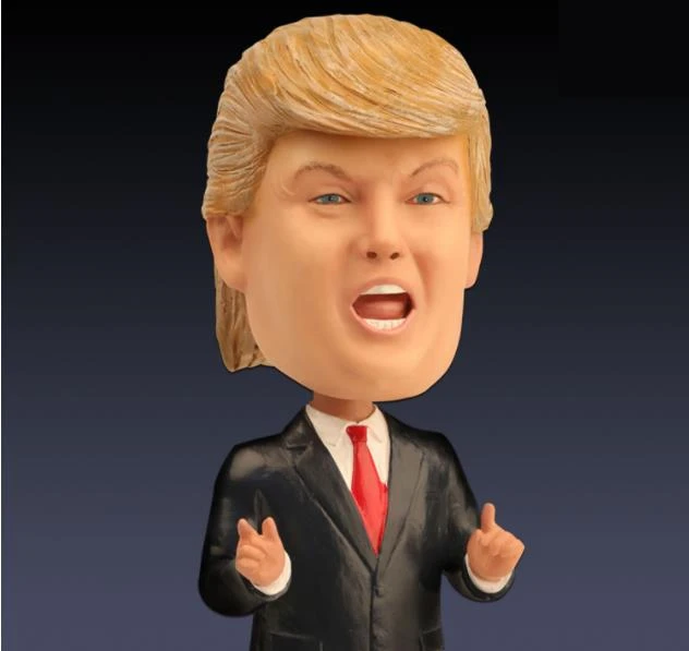 Забавная фигурка Дональда Трампа мягкая кукла игрушка шутка голова из смолы