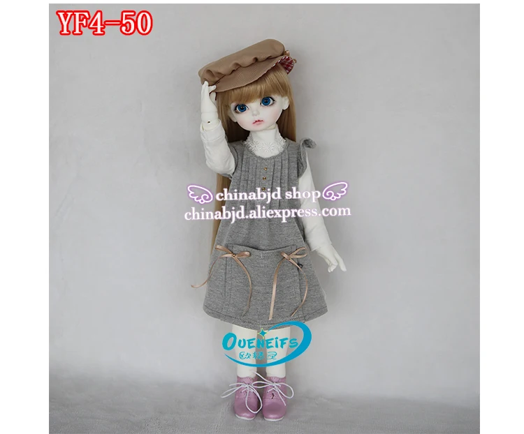 Одежда для кукол BJD SD длинное платье с юбкой девочек 1/4 дюйма белые волосы на талии