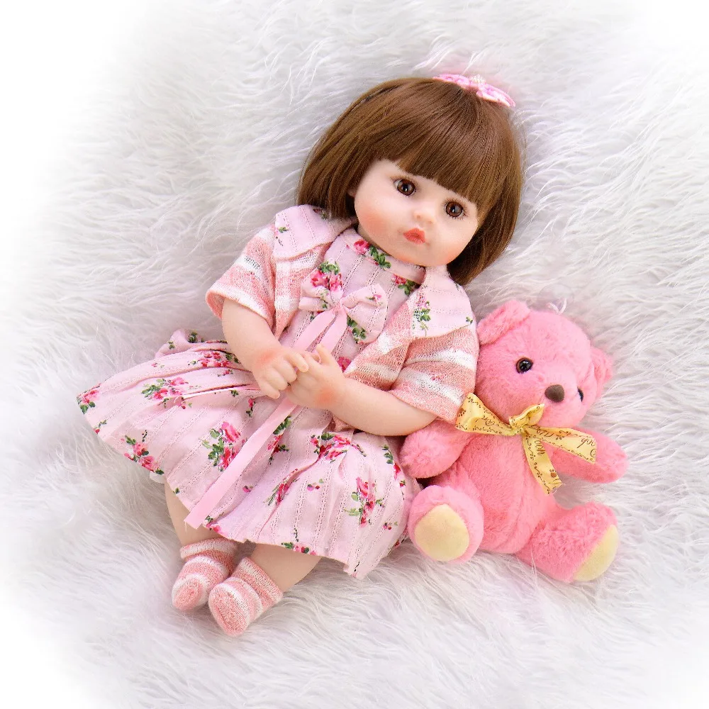 KEIUMI Reborn Baby Doll горячая Распродажа кукла для девочек Мягкая кукла для тела для детей 1" 45 см Boneca DIY подарок для детей