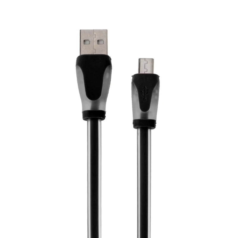 Светодиодный светящийся Micro USB Высокоскоростной плоский кабель для