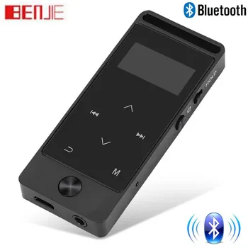 

Newest Version Original Touch Button Bluetooth MP3 Player 8GB BENJIES8 Entry-level Lossless Music Player with FM Radio, Recorder