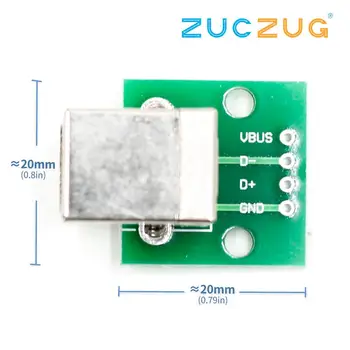 

Usb To Dip Adapter Board Female Socket Inline B Type Square Interface Printer Connection Data Cable Usb-05