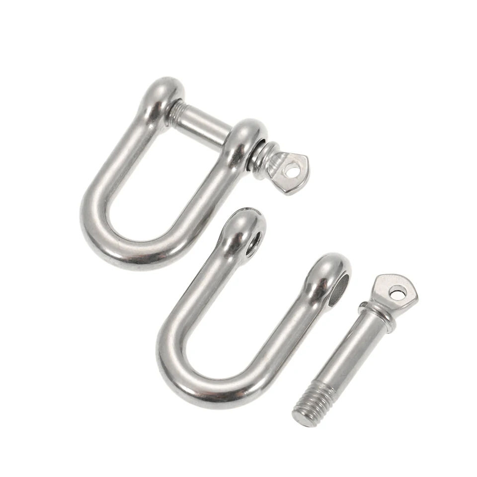 Lixada 10 PCS U Boucles r/églable pour Paracord en Acier Inoxydable