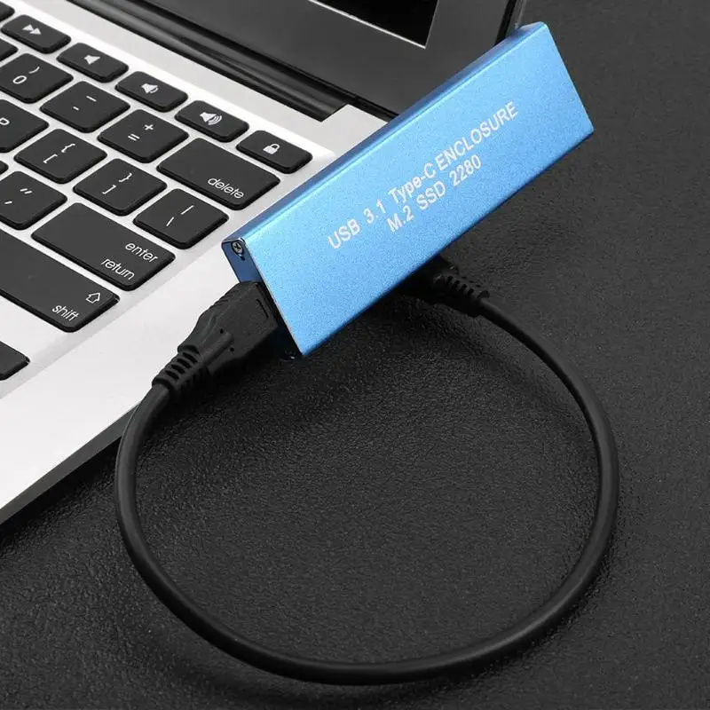 Чехол из цинкового сплава USB3.1 type-C для M.2 120GB 240GB высокоскоростной мобильный внешний SSD твердотельный жесткий диск