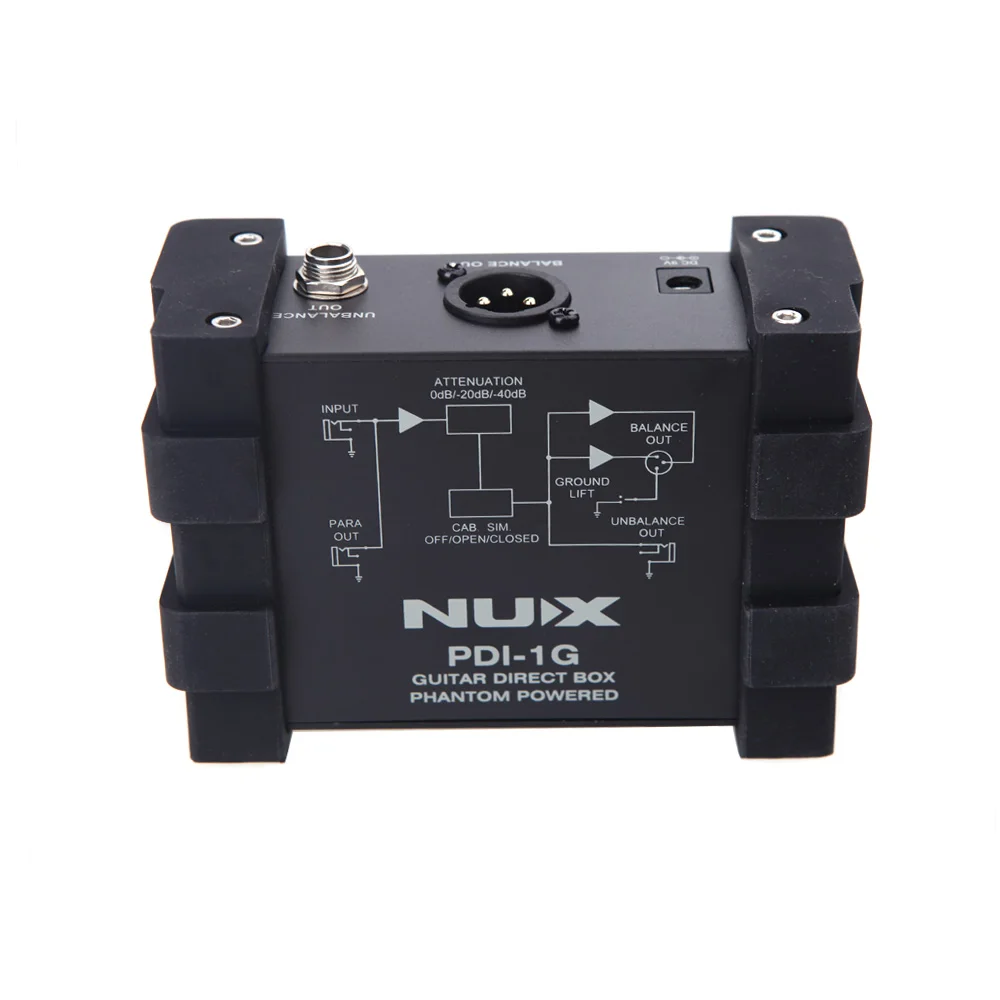 NUX PDI 1G гитара прямой впрыск Phantom Power Box аудио миксер Para Out компактный дизайн