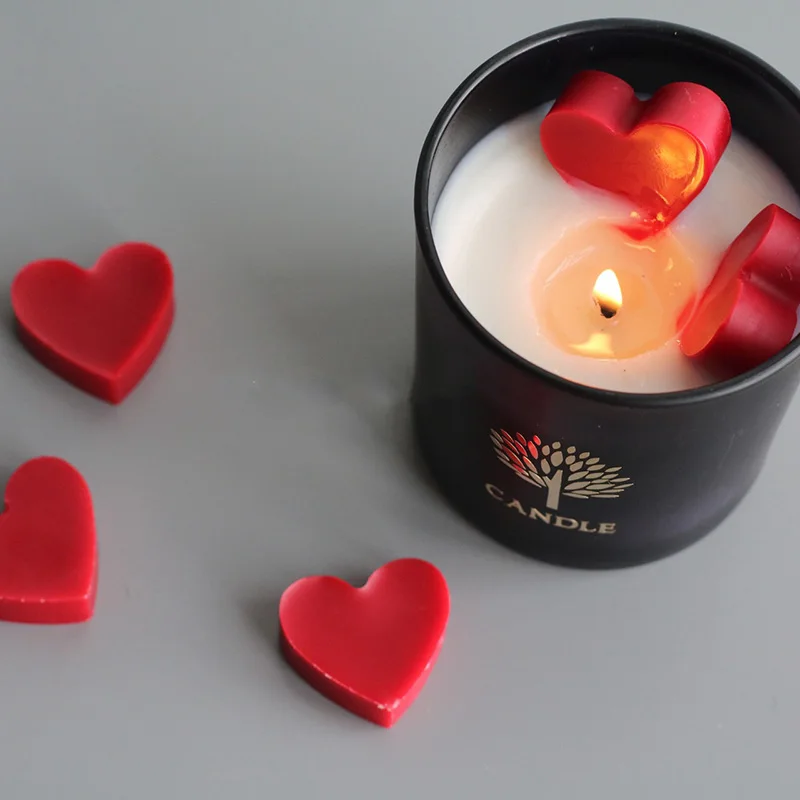 

Mini Love Heart Aroma Candle Silicone Mold Home Decoration 10 Cavities Heart Candle Mould DIY Gypsum Plaster Molds