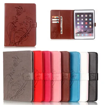 

7.9" for ipad Mini New Arrive Flower Butterfly Flip Leather PU Case Cover For Apple ipad Mini 2 Mini 3 Tablet Case Stand Fundas