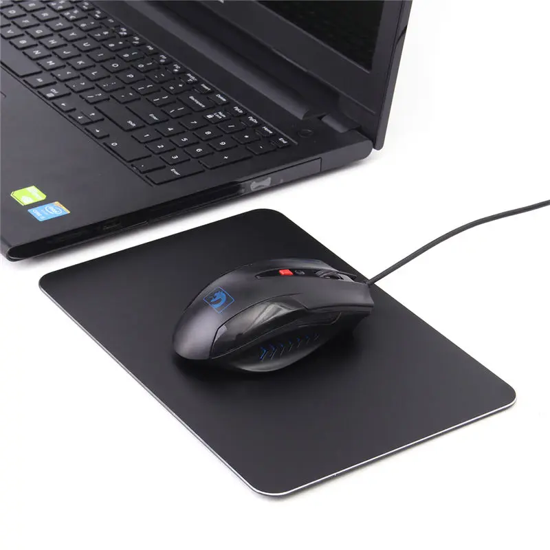  Aluminum Alloy Slim Metal Game Mouse Gamer Pad Computer Large Mouse Mat PC Laptop Gaming Mouse Pad 