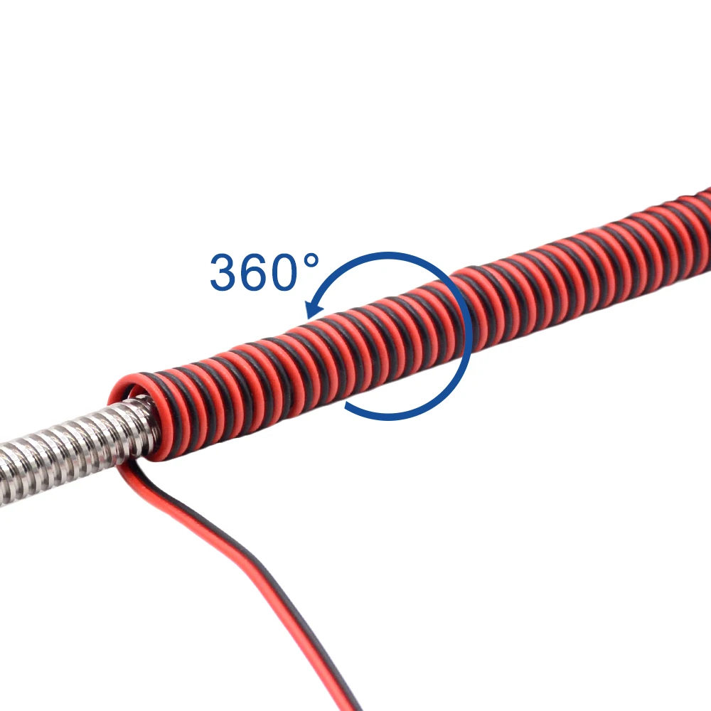 Red Black 2Pins 24AWG LED Extension Thinned Copper Wire Cable 5M/Lot with wire cross-section 0.2 PVC Insulated Wire for Car