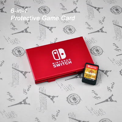 

New Metal 6-in-1 Protective Game Card Flashcart Cartridge Case For Switch NS Storage Box Holder Cover