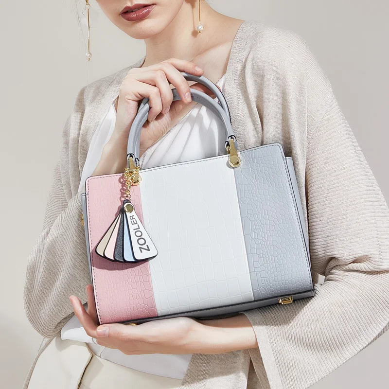 

2018 new famous Brand genuine leather bags woman bag handbag cowhide 100% leather top handbag bolsa feminina #Y110