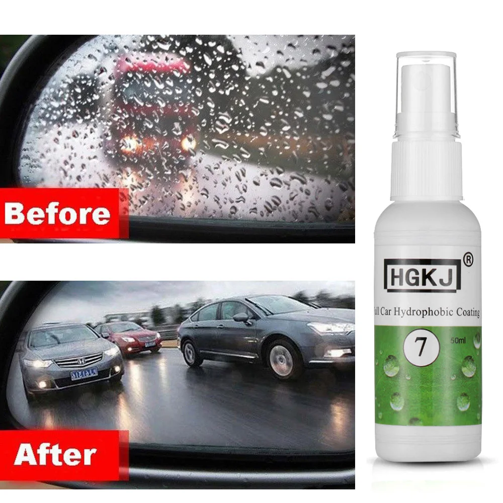 HGKJ Full 50ml car hydrophobic coating Water Repellent windshield paint Care waterproof rainproof protect for paint/headlight