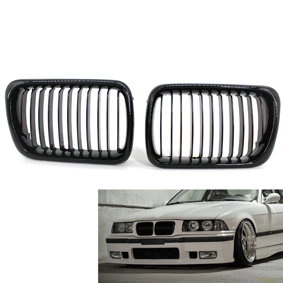 Глянцевая черная передняя решетка для BMW 3 серии E36 M3 97-99 325/328/M3/325i/328i 51138195151 51138195152 |