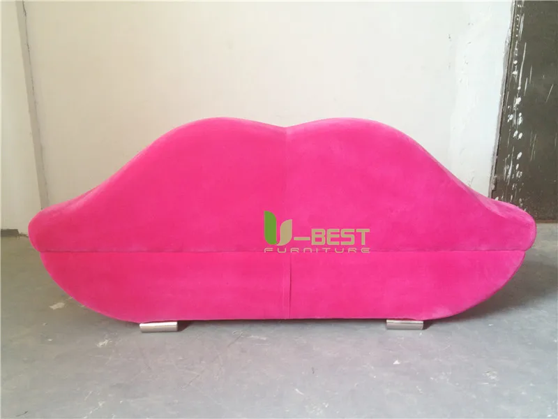 Pink Lip Sofa fabric sofa (3)