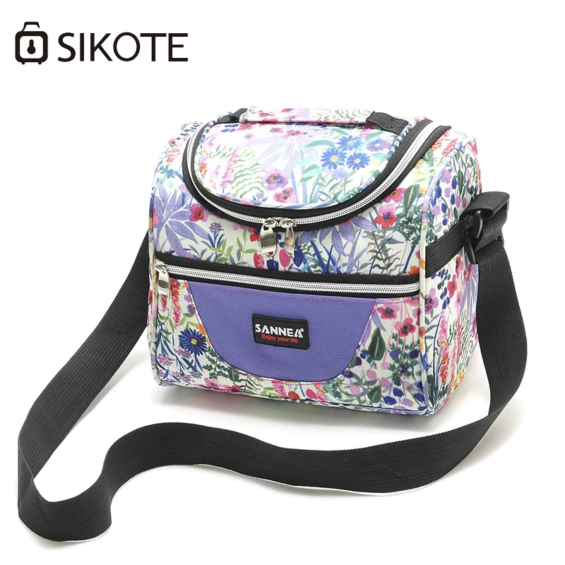 SIKOTE 7L Portable Thermal Lunch Bags for Women Kids Insulated Tote Bag Storage Container Multifunction Picnic Cooler Box