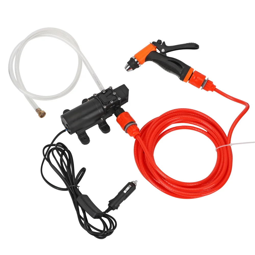 

Cigarette Lighter Electric Car Washer Car Cleaner Self Suction Portable Water Pump Spray Gun High Pressure