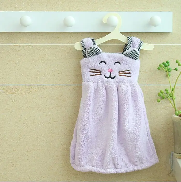 

microfiber cute hand towel cleaning cloth kitchen bathroom baby kid child lady cute graceful one-piece quick dry towel