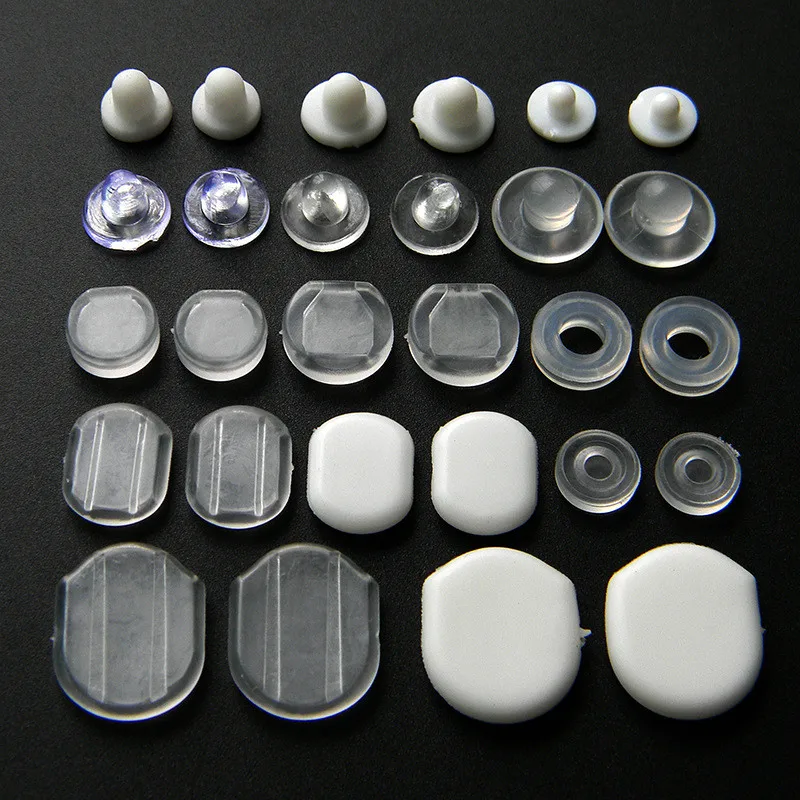 50-PCS-White-Transparent-Soft-Silicone-Anti-Pain-Pad-Ear-Clip-Anti-Pain-Pad-For-Earrings (1)