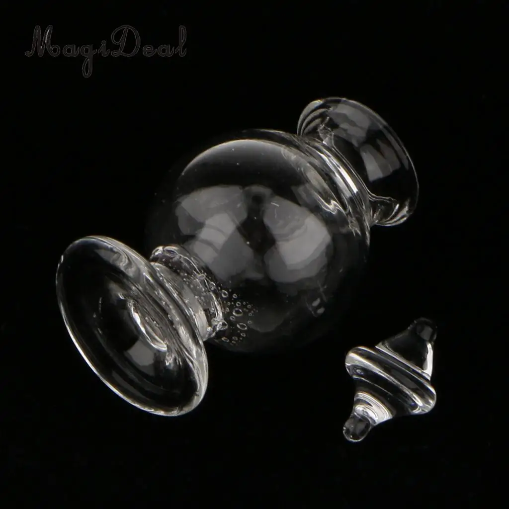 MagiDeal 1/12 Scale Dollhouse Miniature Glass Candy Bottle With Piston for Bedroom Bar Pub Bookstore Decor Kids Pretend Play 