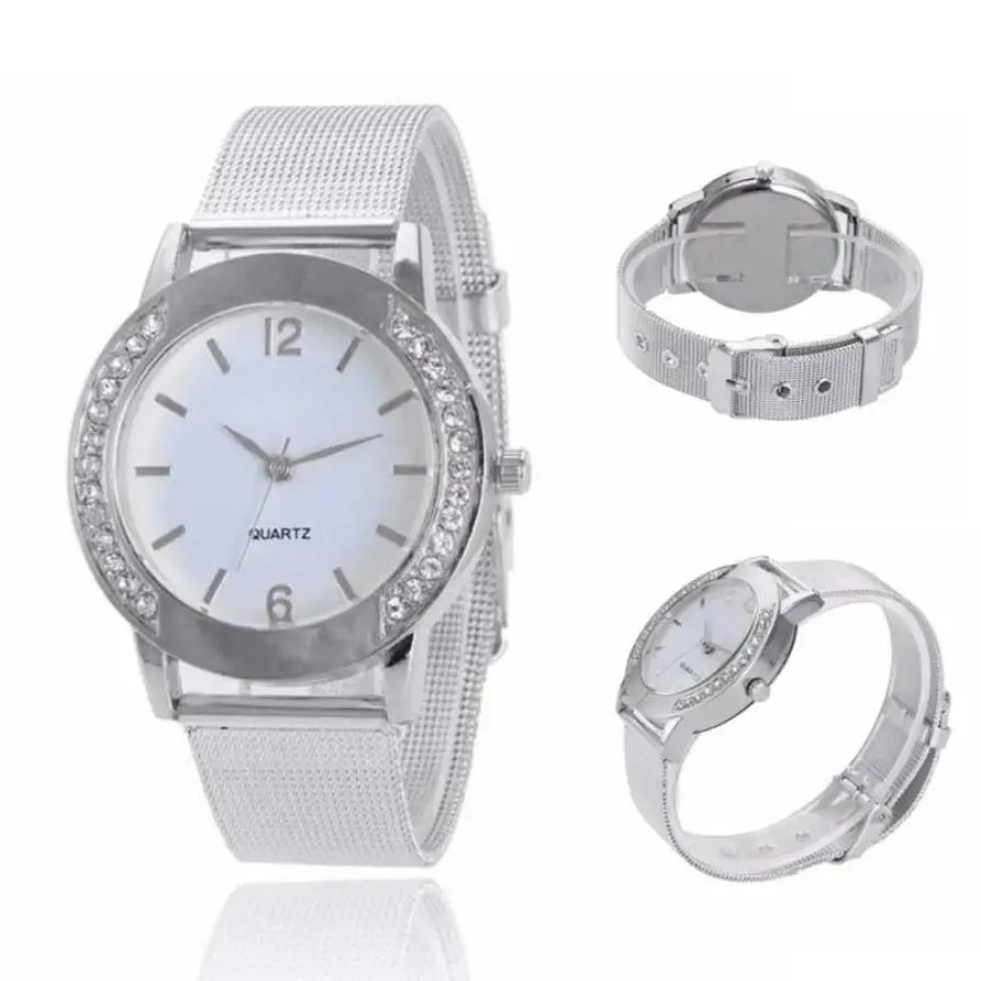 

Women Watches Silver Fashion Luxury Top Brand Reloj Mujer Sport Watch Women Bracelet for Watch Ladies 18Jul20