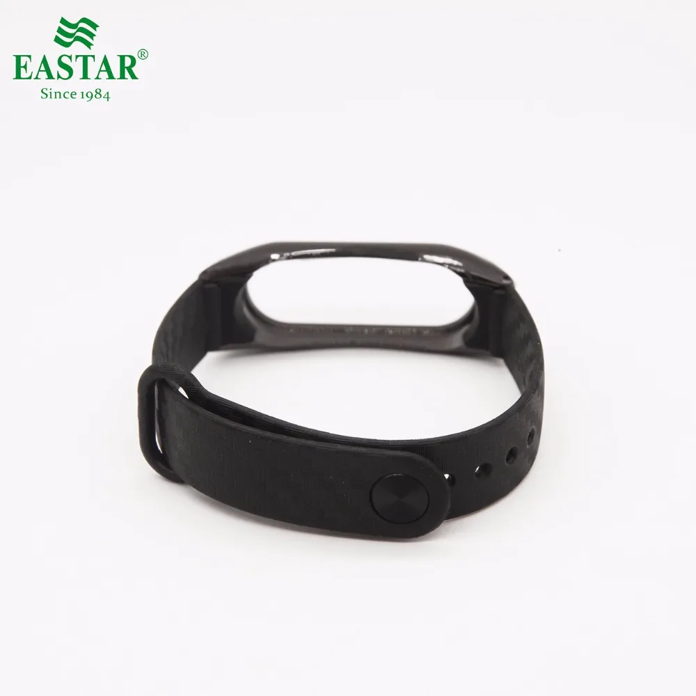 Eastar черный ремешок из углеродного волокна для браслета Mi Band 2 прочный дизайн