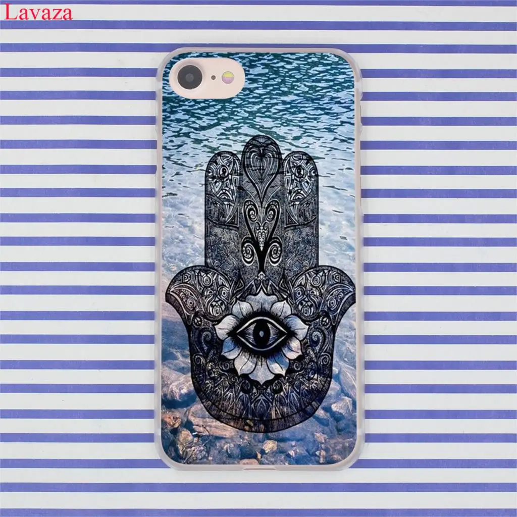 Lavaza Hamsa ручной амулет психоделический жесткий чехол для телефона iPhone XR XS X 11 Pro Max 10