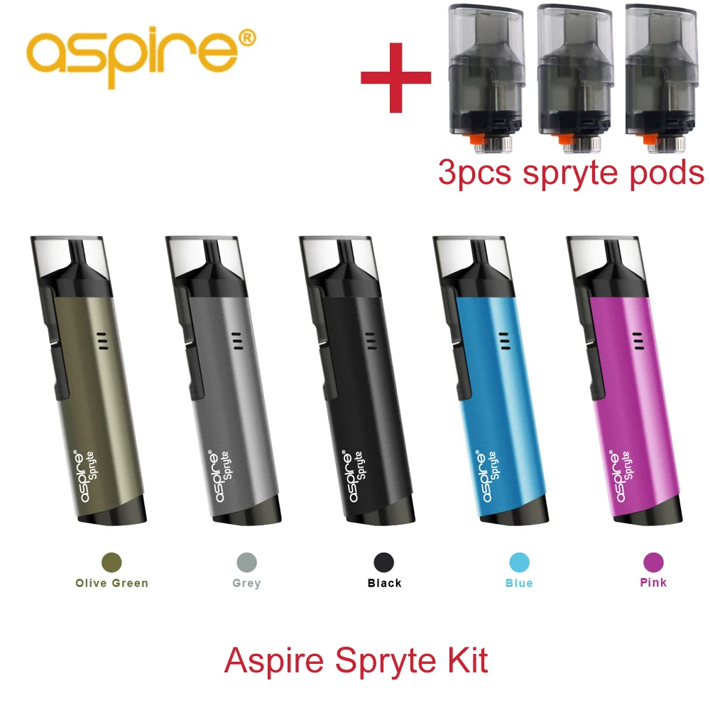

Free gift aspire pod Aspire Spryte Vape Kit Built-in 650mAh Battery 3.5ml/2.0ml Pod Capacity Vaporizador E cigarettes pod kit