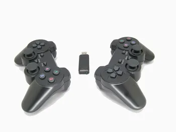 

2.4Ghz wireless computer game controller PC gamepad with dual vibration dual joysticks for Windows XP Win 7 Win 8 Win 10 2pcs