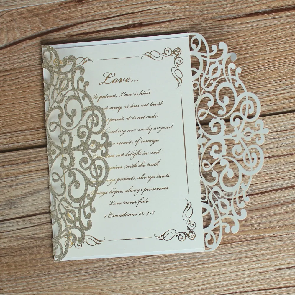 Glittery Invitation Cards