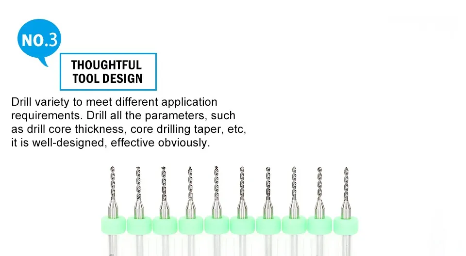 10 шт. 1,3 мм твердосплавные сверла печатной платы, печатная плата, Мини сверлильный станок с ЧПУ, сверлильные инструменты