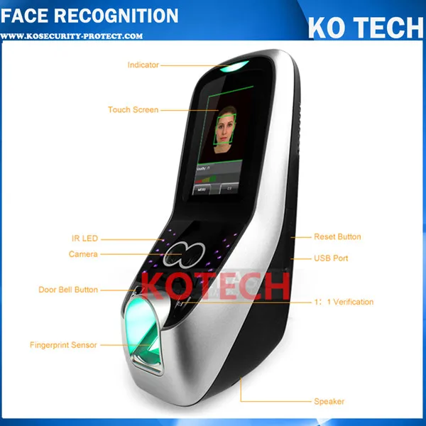 

Free Shipping FACE70 2016 Facial Fingerprint Time Attendance Access Control Fingerprint Password Face Recognition Access Control