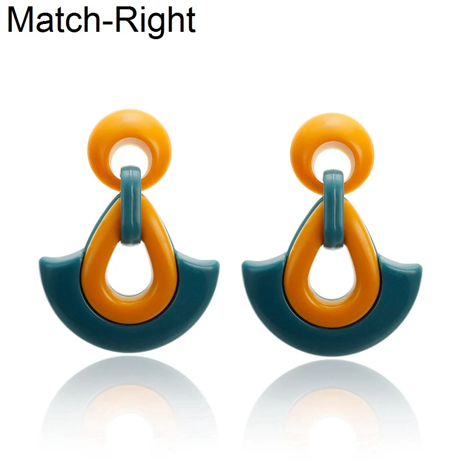 

Match-Right Women Big Statement Geometric Earrings For Women Large Acrylic Korean Drop Earrings Pendant Female Jewelry SP694