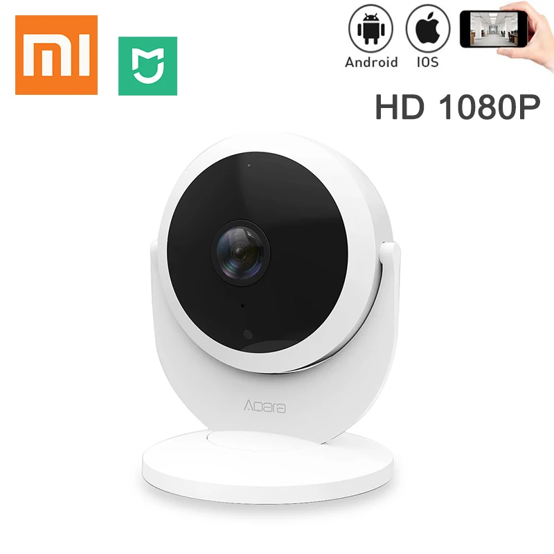  Xiaomi Mijia Aqara Smart IP Камера с шлюз концентратора Функция 1080 P HD связь сигнализации 180 градусов FOV умный дом голос переговорные 