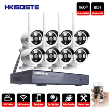 1080 P Беспроводная система видеонаблюдения 1.3MP 8ch HD Wi-Fi NVR комплект Открытый ИК ночного видения IP Wifi камера система безопасности дома наблюдения
