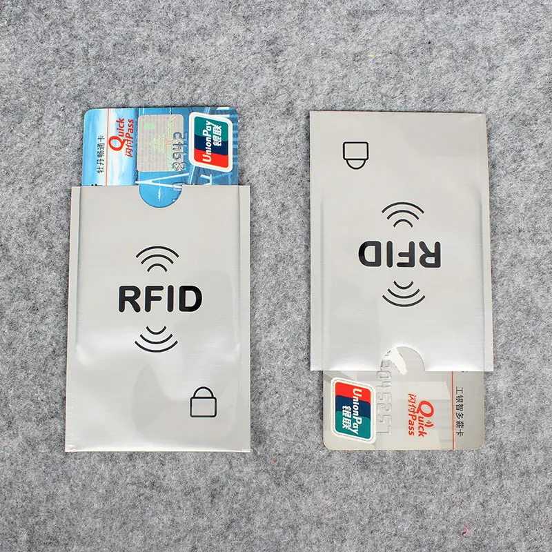 5 шт./лот Блокировка цвета Rfid считывателя держатель для карт чехол банковских