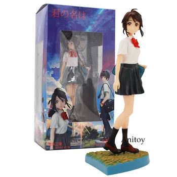 

Your Name Tachibana Taki Miyamizu Mitsuha School Uniform ver. PVC Collectible Figure Model Toys 19.5/25.5cm 2 Styles