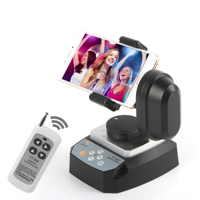 360 Degree Motorized Wireless Remote Control Pan Tilt Panoramic Ballhead Tripod Head for Smartphone Live Gopro Camera YouTube