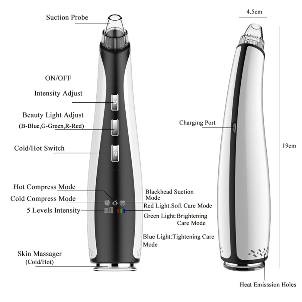 Уход за кожей, вакуумный отсос угрей, средство для удаления акне, массажер для лица, устройство для удаления пор