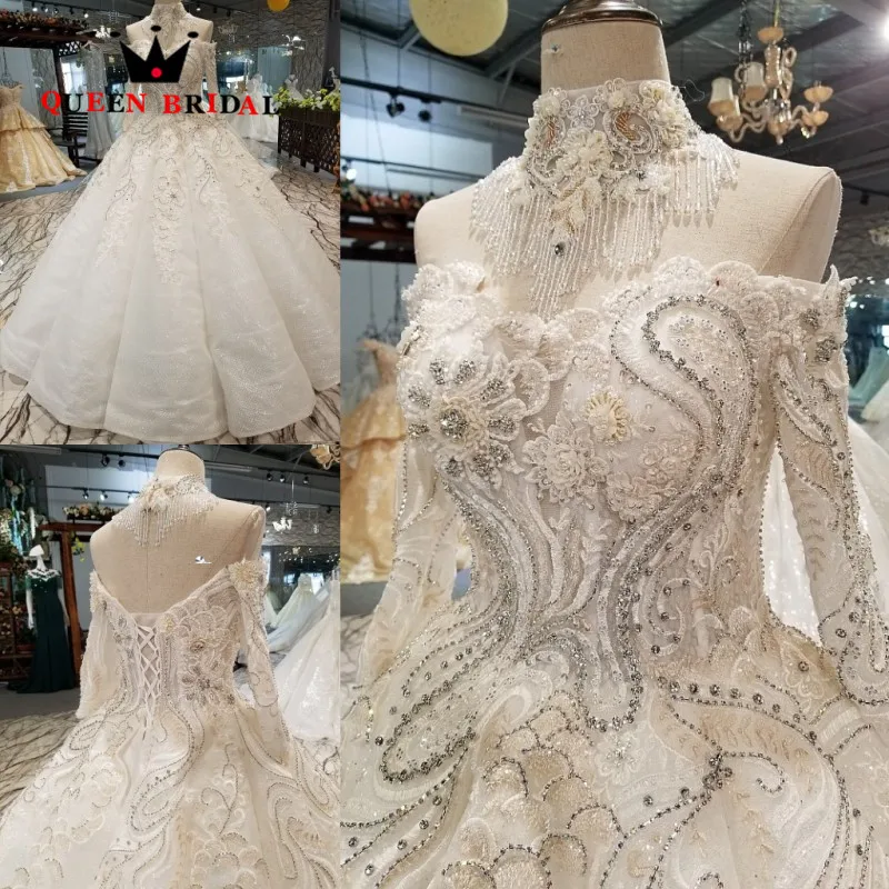 Свадебное платье с вырезом лодочкой vestido de casamento 2019 цвета слоновой кости