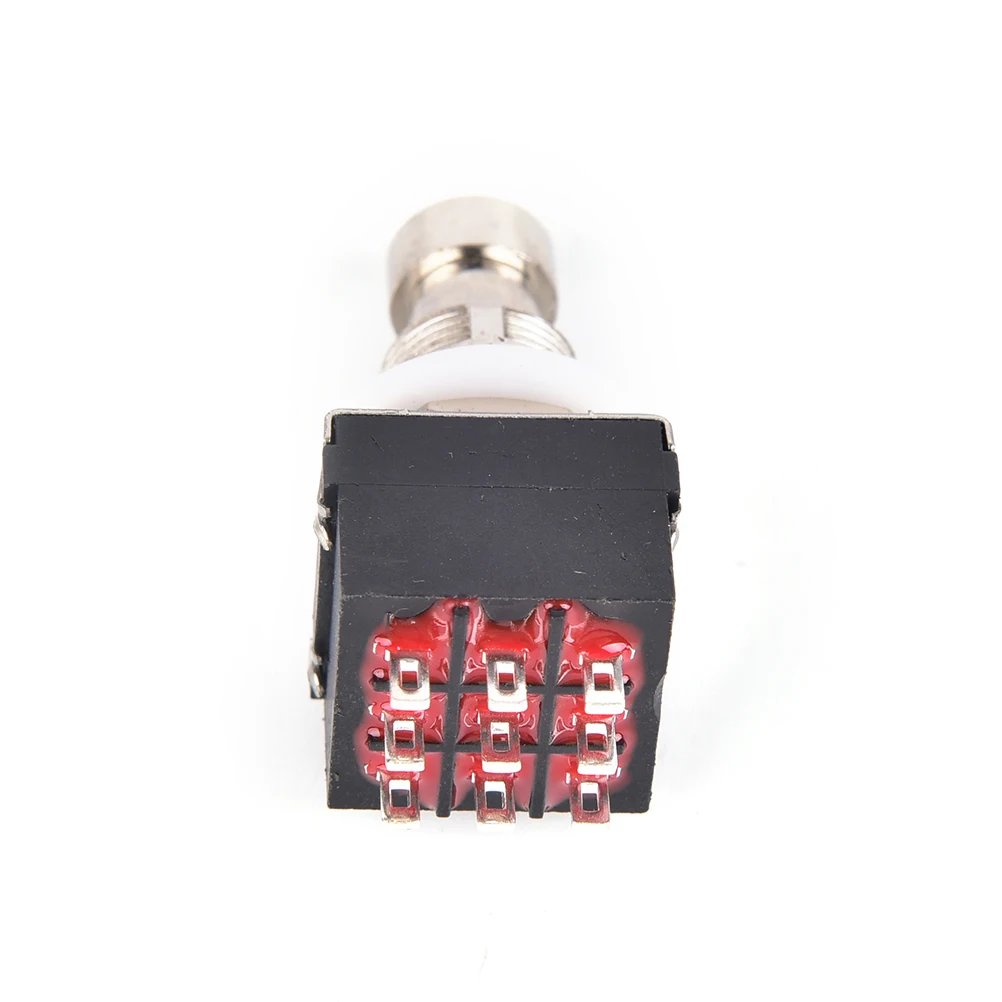 1pc Guitar Effect Switches Black 9 pin 3PDT Guitar Effects
