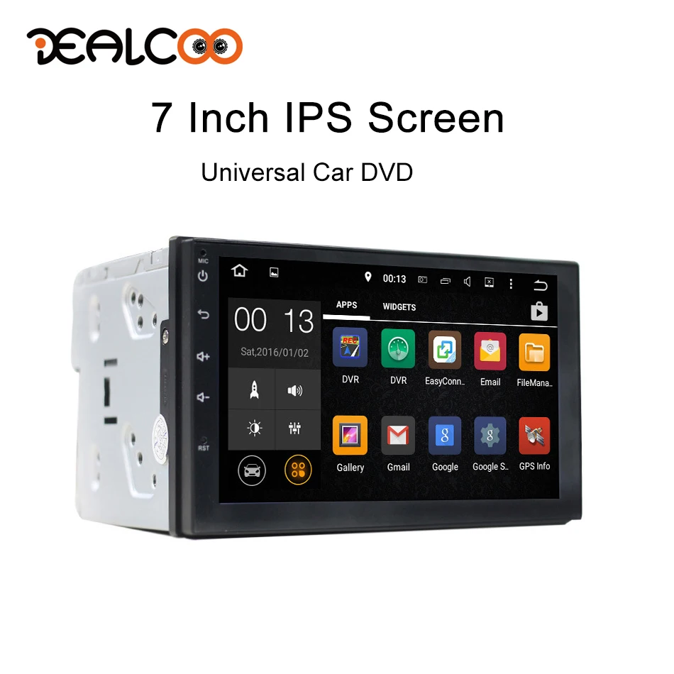 

Dealcoo 2 Din Car Radio GPS Android Autoradio 2 Din Android Car Radio 2din Android Central Multimedia for Universal 7 IPS Screeb