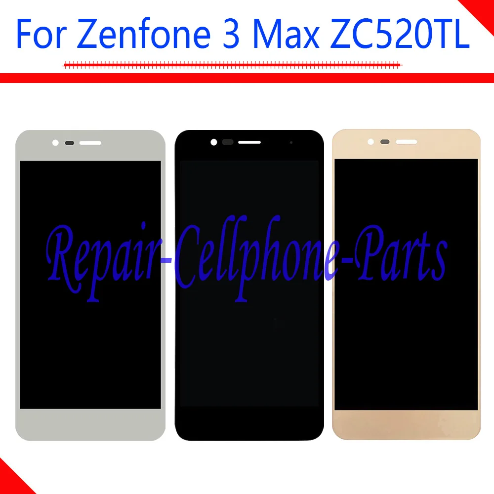 New Full LCD display + Touch screen digitizer assembly Replacement parts For Asus Zenfone 3 Max ZC520TL X008D X008DB X008DC | Мобильные