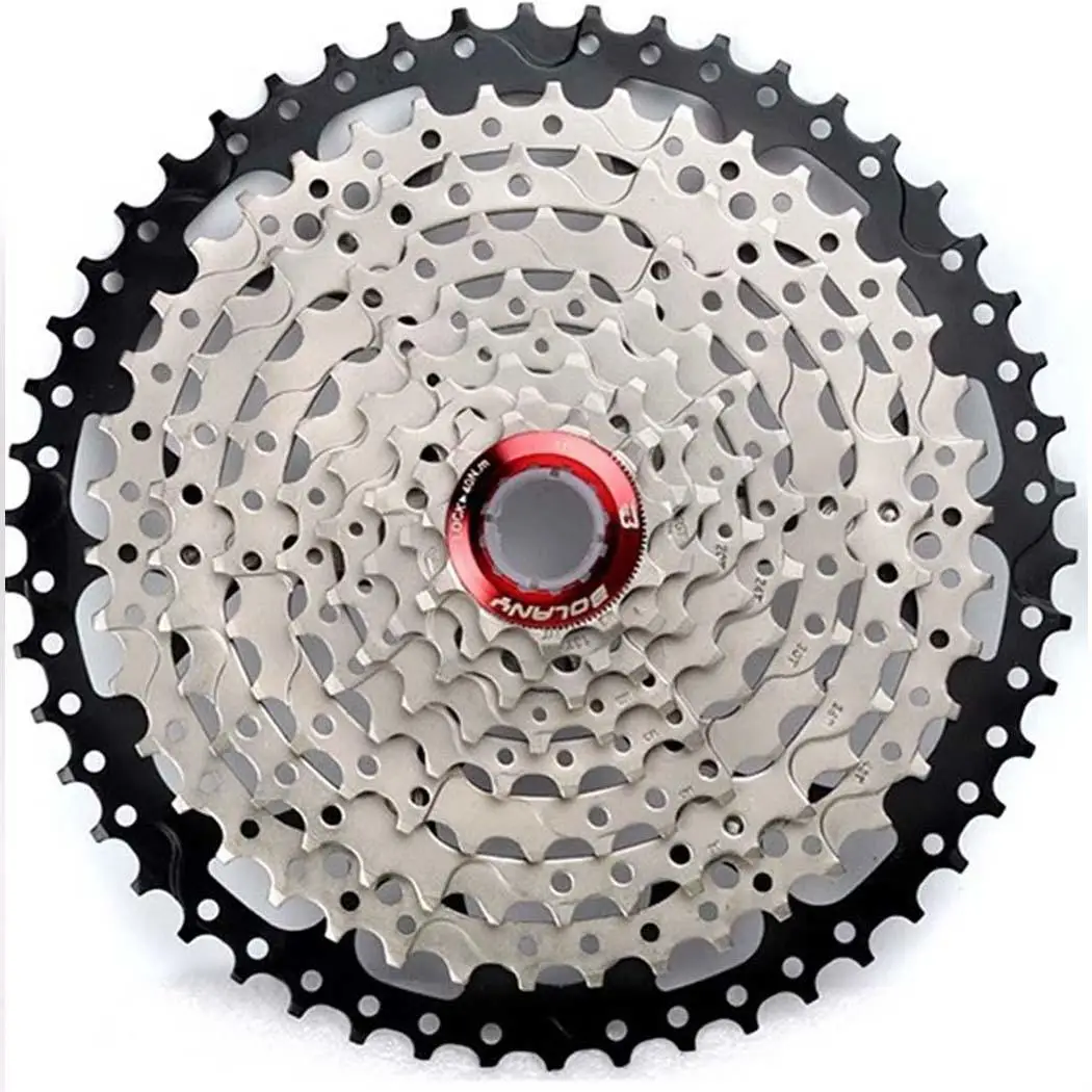 

Wear Resistance 9-speed Bicycle Flywheel Mountain Bike Accessories For Red, Black