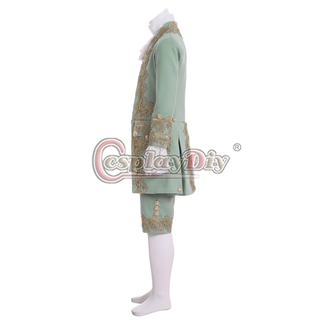 Cosplaydiy 18 век британский военный мужской костюм ретро рококо аристократ костюм Марии Антуанетты костюм L320