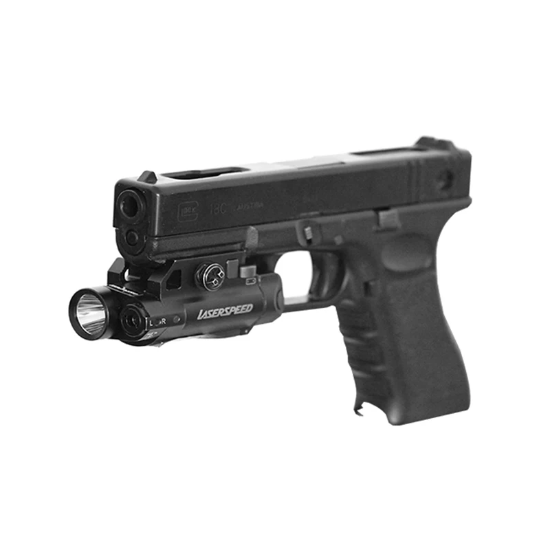 

Drop shipping Pistol 5mw green laser sight with LED flashlight combo with 20nm universal mount