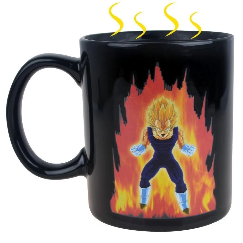Creative Dragon Ball Vegeta Sensitive Color Changing Coffee Mug ...