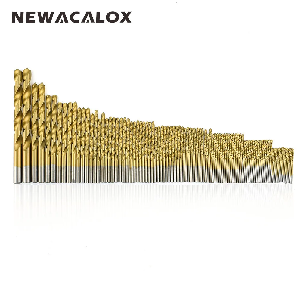 

High Speed Steel for Electrical Drill Tools HSS Drill Bit Set Tool 1.5mm - 10mm Titanium Coated Stainless Steel 99pcs/Set