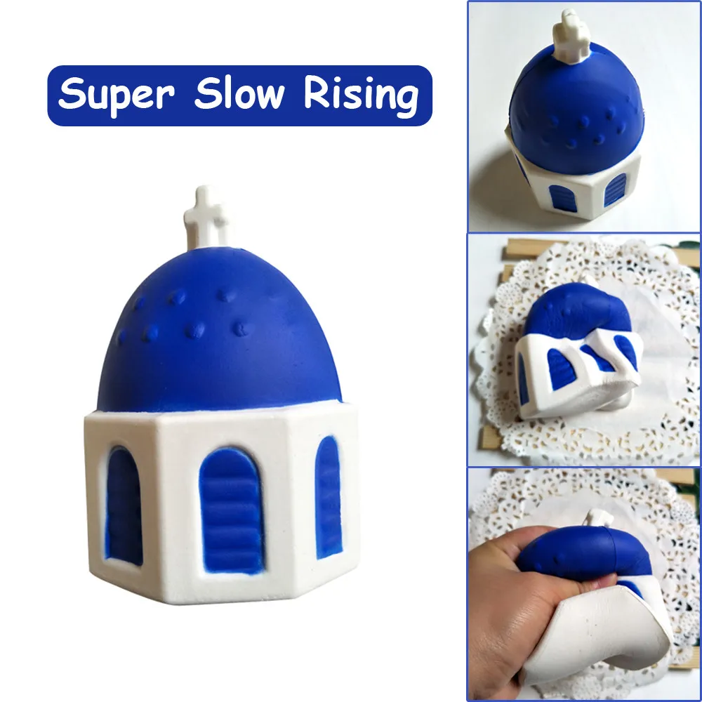 

12CM Jumbo Antistress Squishy Castle Slow Rising Cream Scented Squish Anti-stress squeeze toy Stress Relief Toys