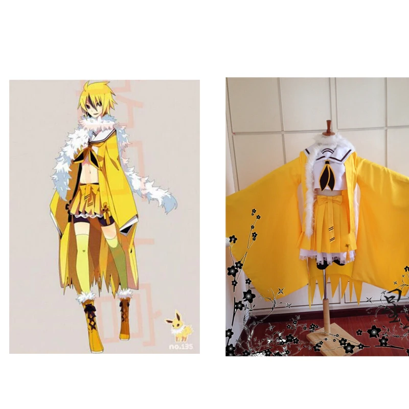 Buy 2016 Halloween anime costumes Jolteon From Hot Cosplay Costume Yellow from