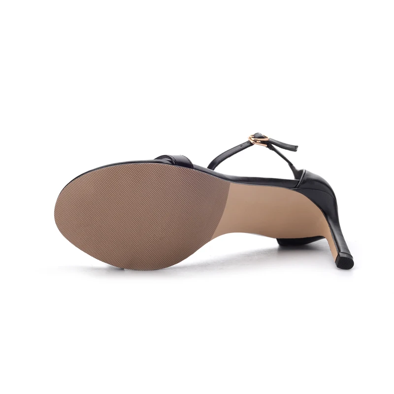 KATELVADI/летние женские сандалии-гладиаторы на высоком каблуке 10 см; черные женские босоножки из искусственной кожи; пикантная женская обувь;-331